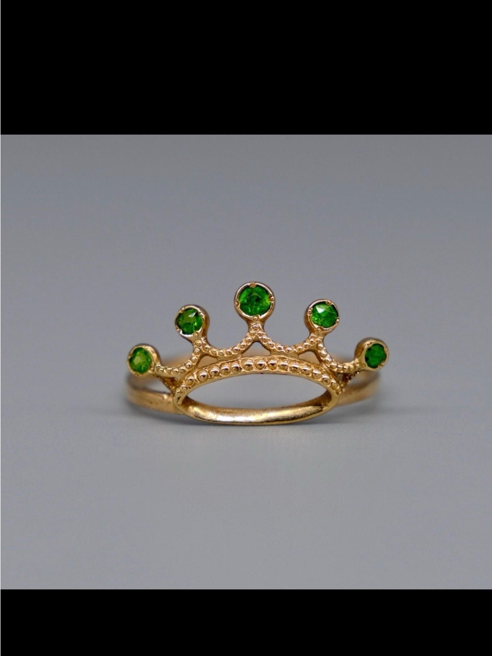 Antique Gold Demantoid Ring - Women's Jewelry